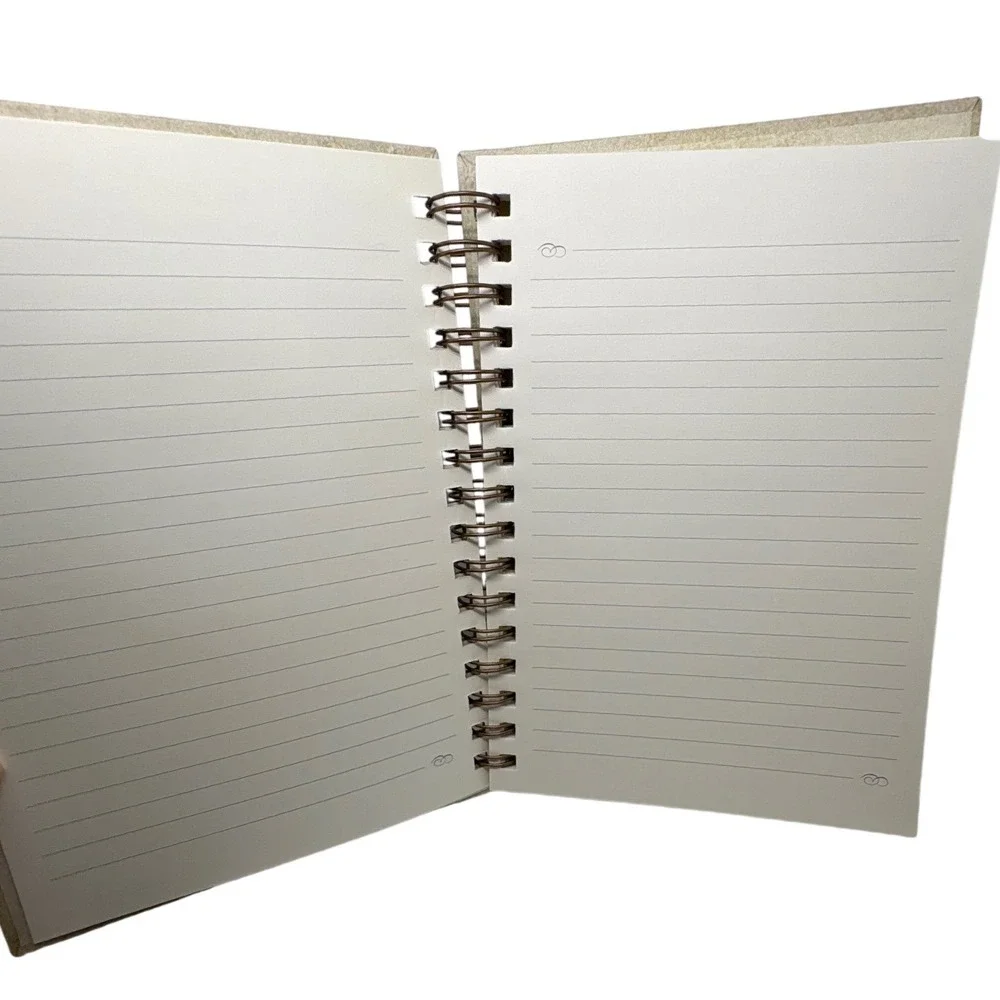 Footprints in the Sand Spiral Journal Lined Notebook Confirmation Graduation